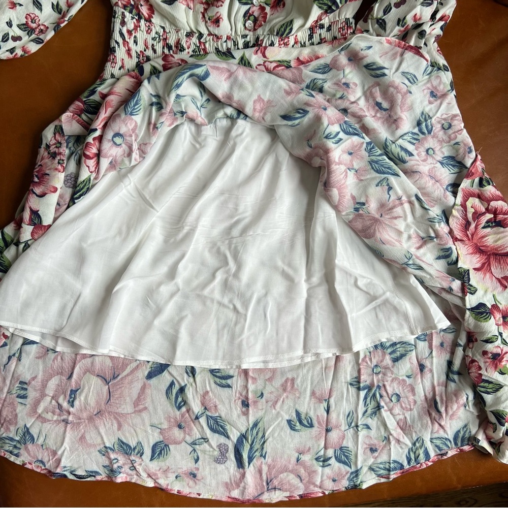 FARM RIO x Anthropologie Floral Smocked Dress, XSP - Picture 10 of 14